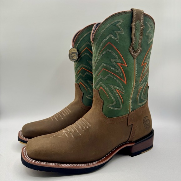 Dan Post Other - Dan Post Arrowhead Performance Boots Men's Size 12 D Brown Green Leather